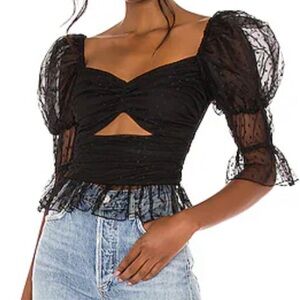 New LPA SWISS dot blouse